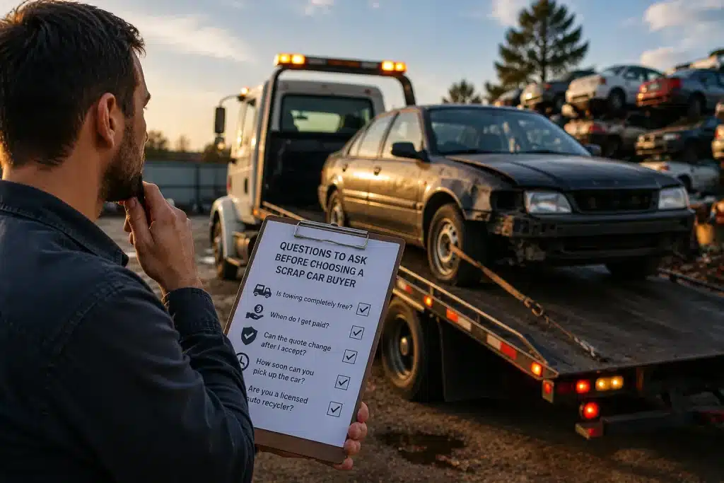 Checklist in the scrapyard light